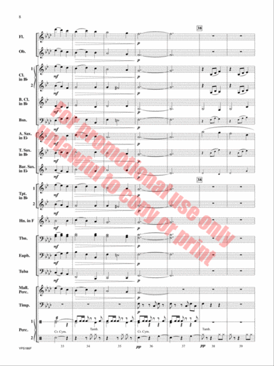 Renaissance Canzona Concert Band scores gallery preview page 9