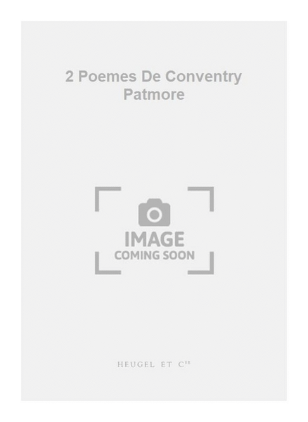 2 Poemes De Conventry Patmore