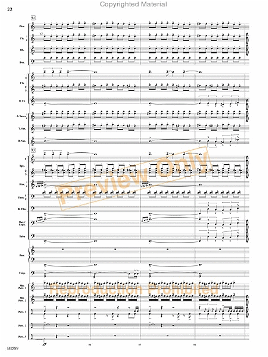 Pulse Concert Band scores gallery preview page 59
