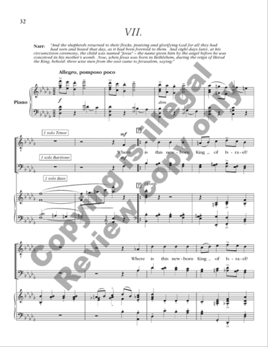 A Savior Is Born (Cantata) (Choral Score) 4-Part scores gallery preview page 18
