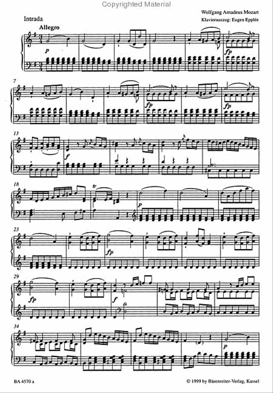 Bastien and Bastienne, KV 50 (46b) Tenor Voice scores gallery preview page 3