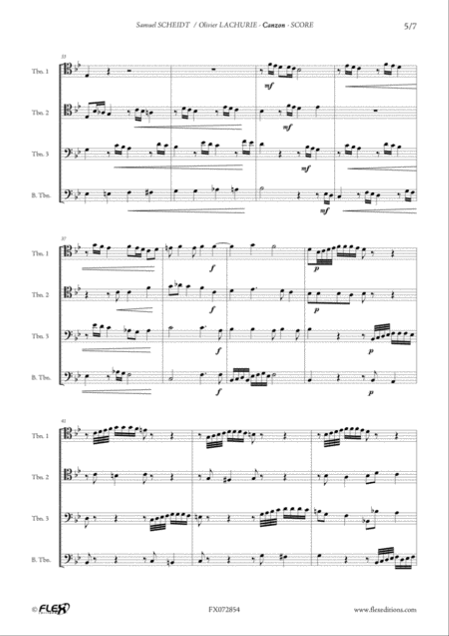 Canzon Trombone scores gallery preview page 5