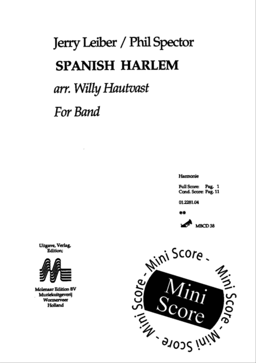 Spanish Harlem Concert Band scores gallery preview page 3