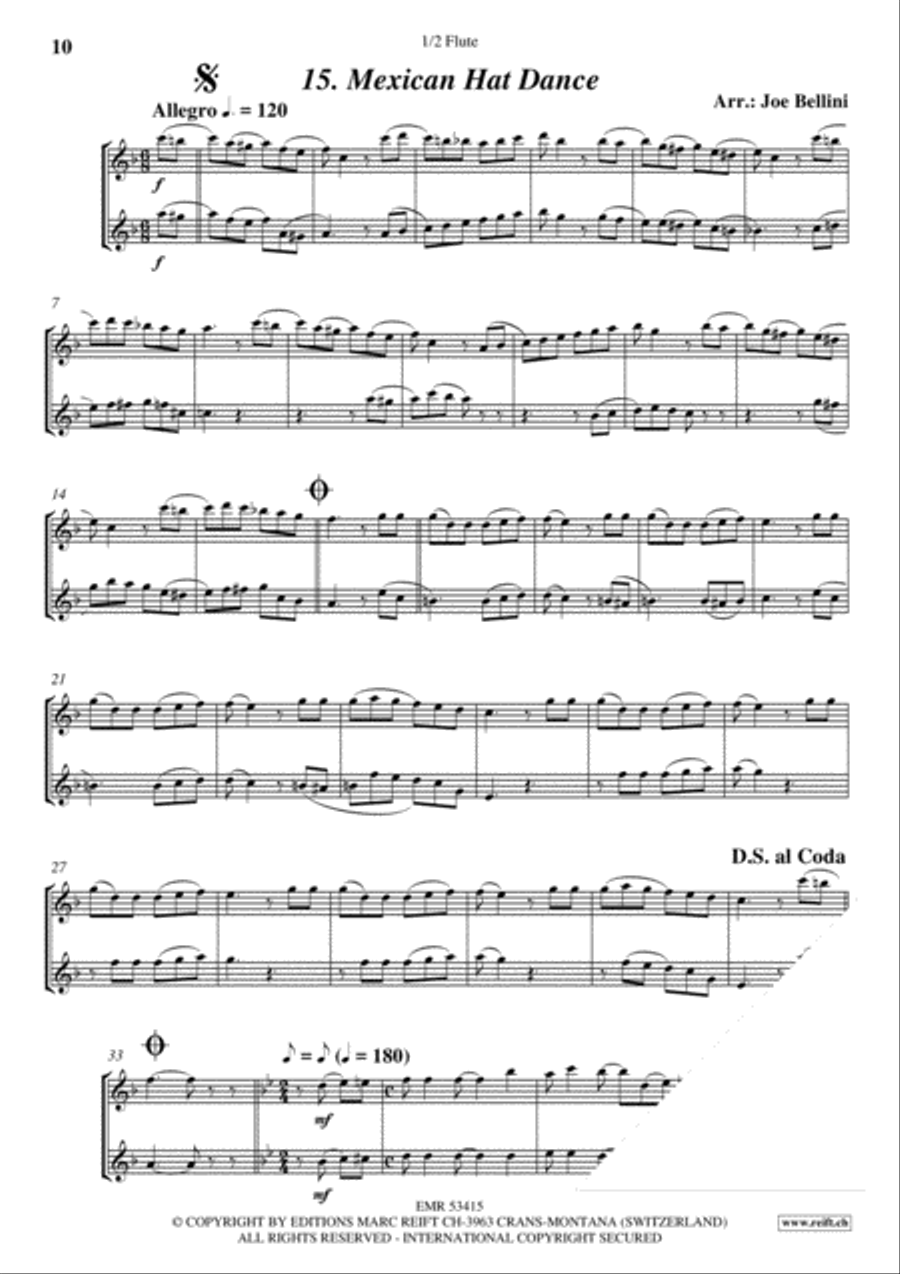 Greatest Duets Volume 2 Flute Duet scores gallery preview page 7