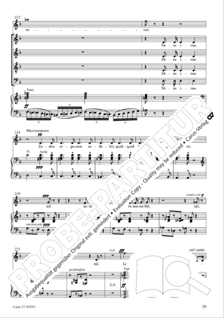 Messa da Requiem 4-Part scores gallery preview page 30