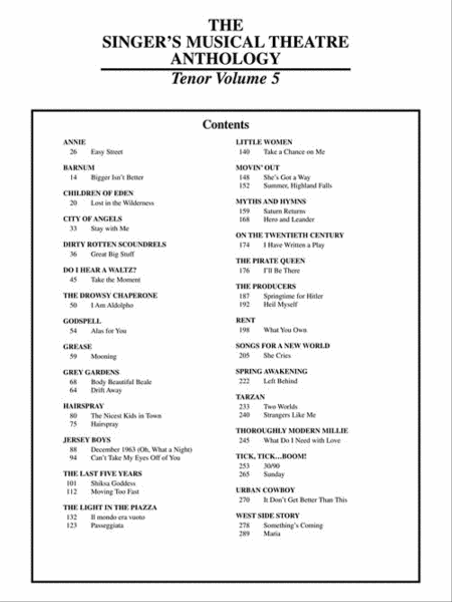 Singer's Musical Theatre Anthology – Volume 5 Tenor Voice scores gallery preview page 4