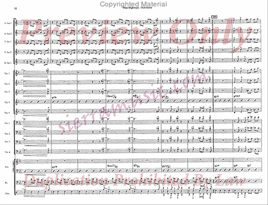 Blue Highways Blue Highways Jazz Ensemble scores gallery preview page 13