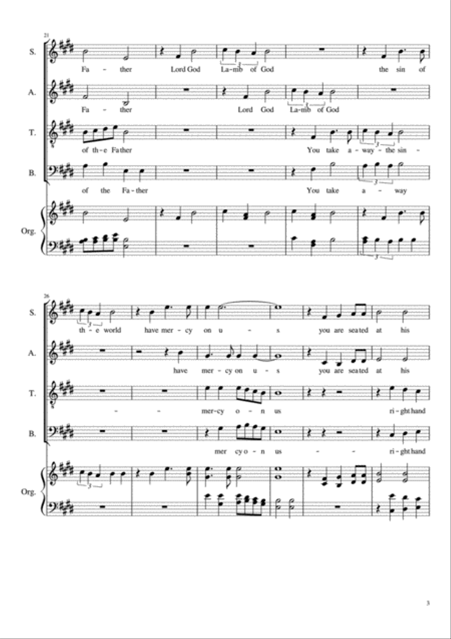 Communion Setting in E Communion Setting in E 4-Part scores gallery preview page 3