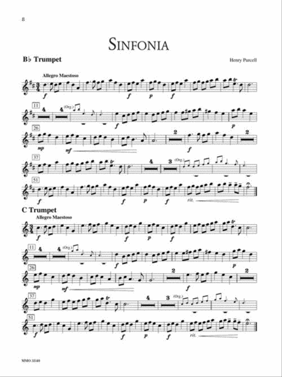 Classic Pieces for Trumpet & Organ - Music Minus One Trumpet scores gallery preview page 6