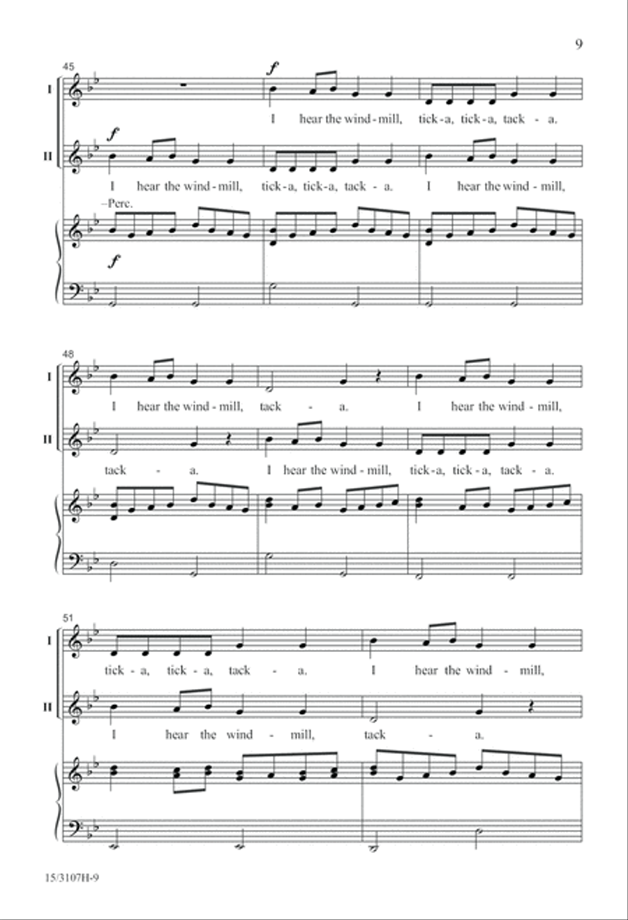 I Hear the Windmill 2-Part scores gallery preview page 10