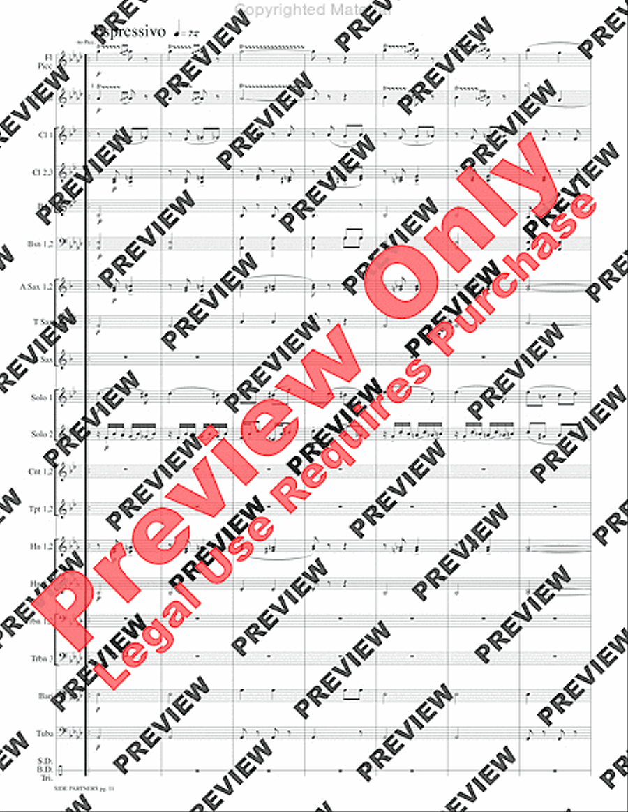 Side Partners Concert Band scores gallery preview page 14