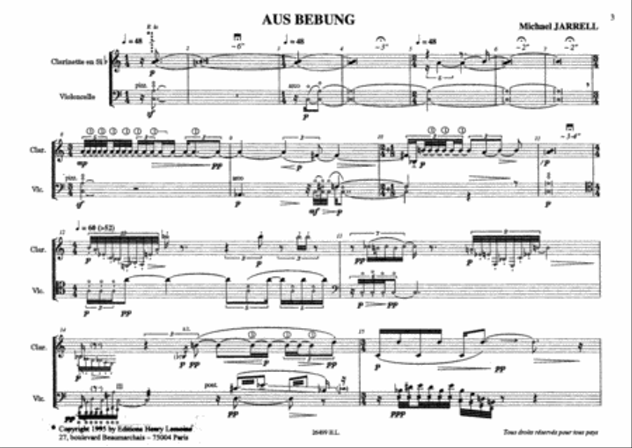 Aus Bebung Aus Bebung Clarinet scores gallery preview page 2