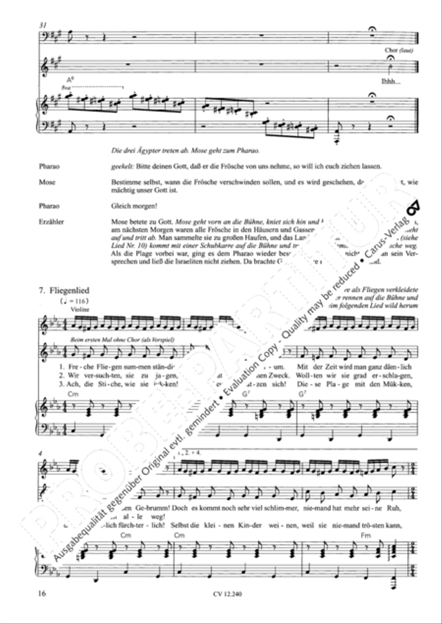 Israel in Agypten Children's Choir scores gallery preview page 17