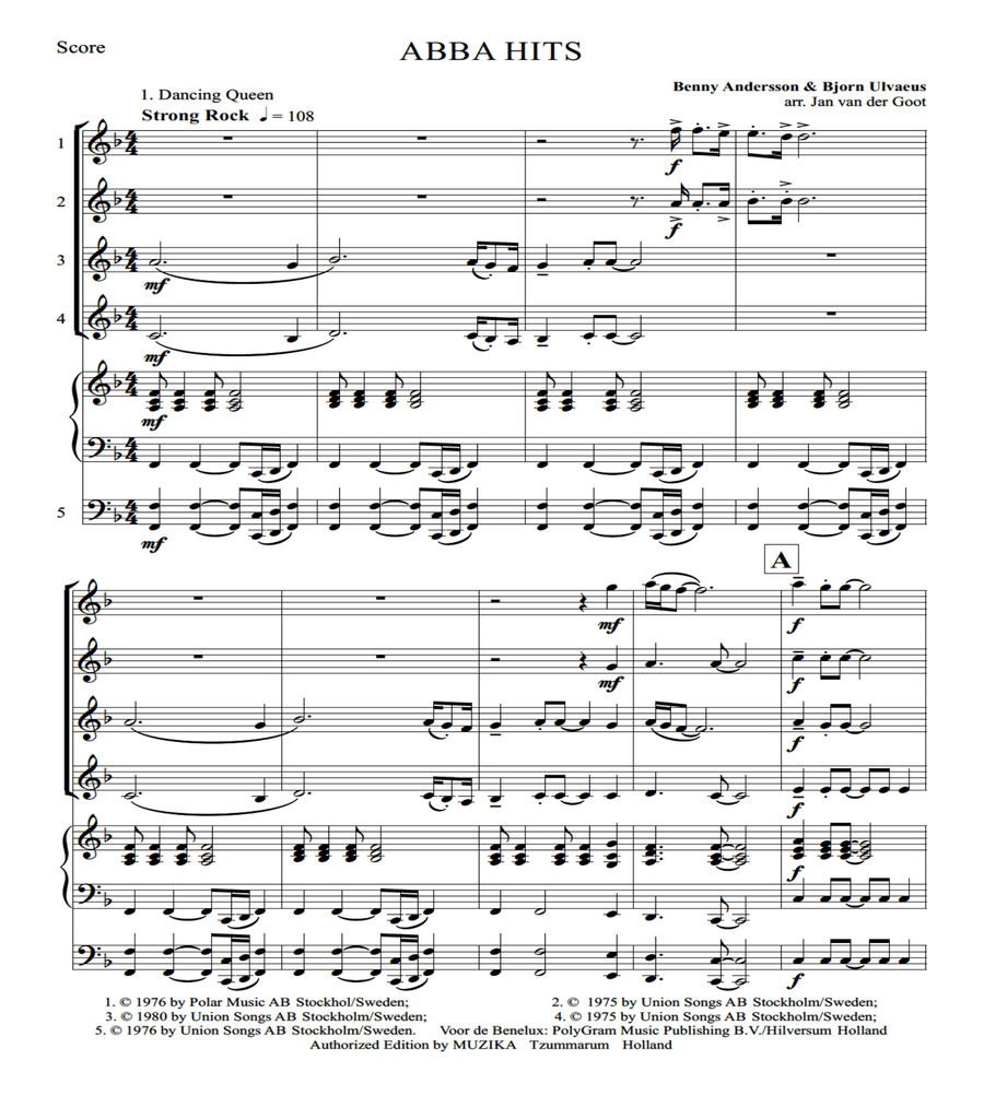 Abba Hits Abba Hits Set of Parts scores gallery preview page 2