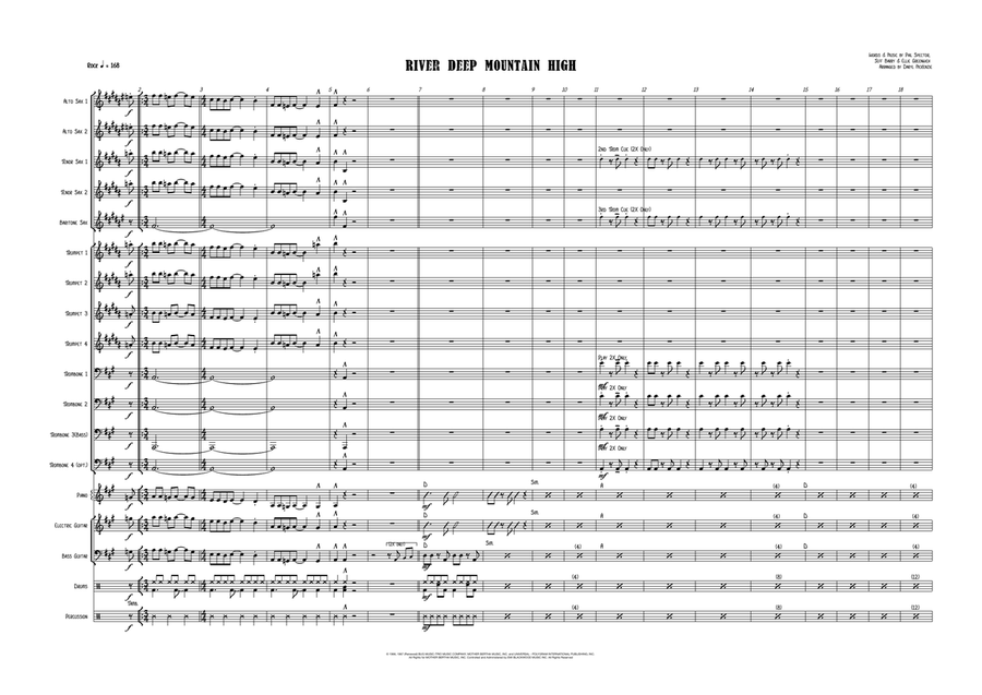 River Deep - Mountain High Jazz Ensemble scores gallery preview page 1