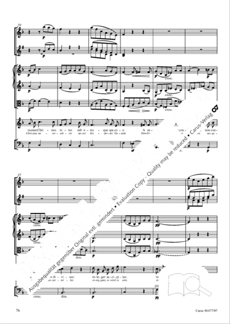 Lauda Sion 4-Part scores gallery preview page 89