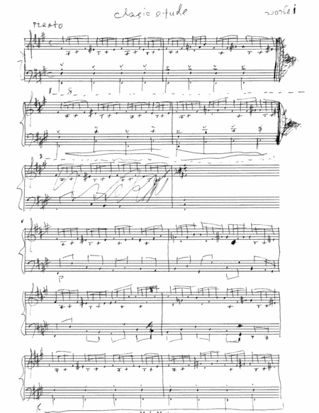 Etude for piano