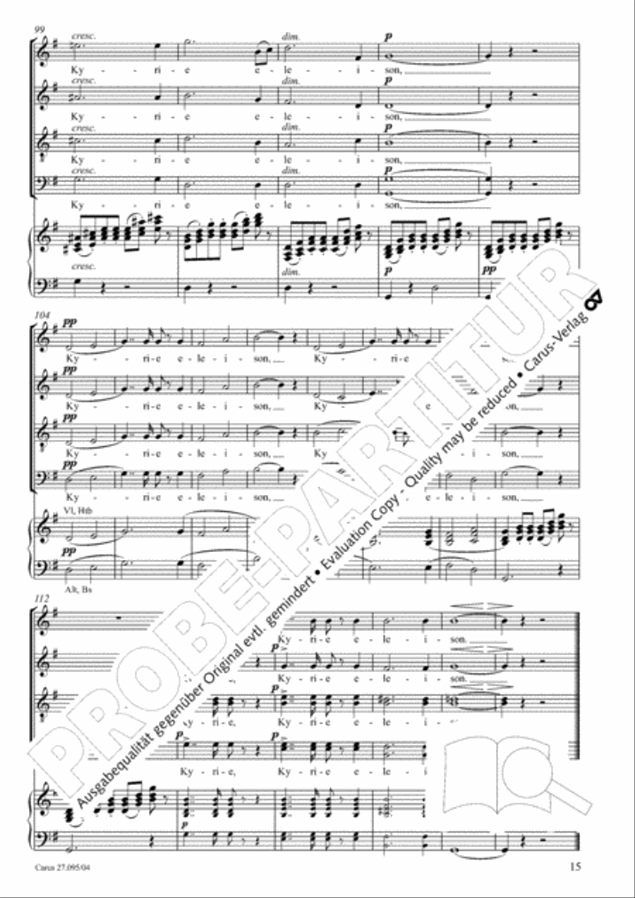 Messe solennelle de sainte Cecile STB scores gallery preview page 16