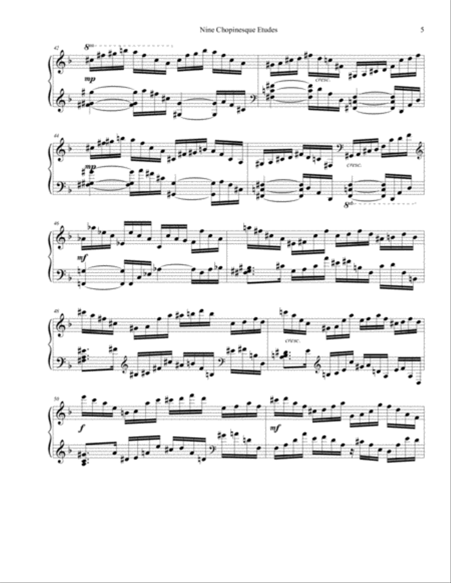 Chopinesque Etude No. 1