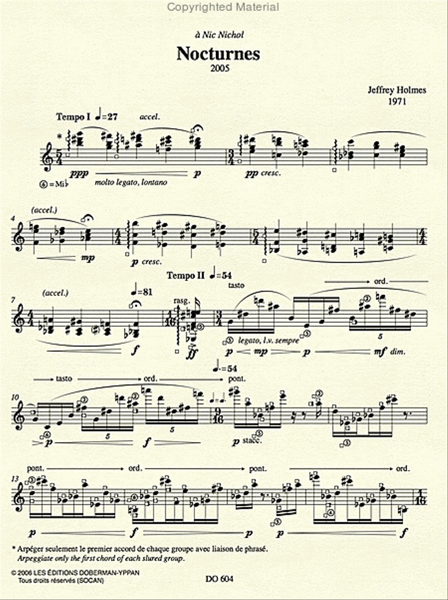 Nocturnes Nocturnes Classical Guitar scores gallery preview page 2