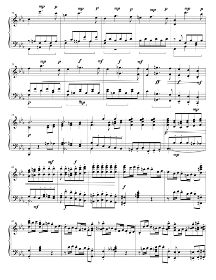 BEETHOVEN - SYMPHONY No 3 Eroica - 1nd Mov. - Arr. for Piano by Ernst Pauer and Franz Liszt Piano Solo scores gallery preview page 3
