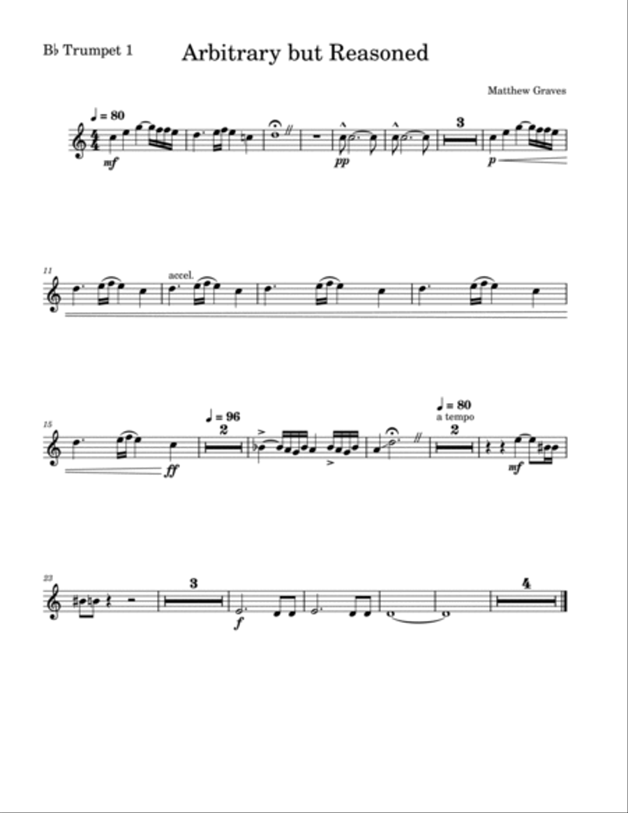 Arbitrary but Reasoned Brass Ensemble scores gallery preview page 2