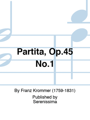 Partita, Op.45 No.1