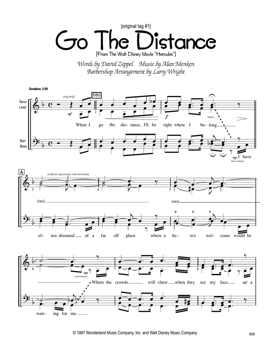 Go The Distance SSAA scores gallery preview page 1