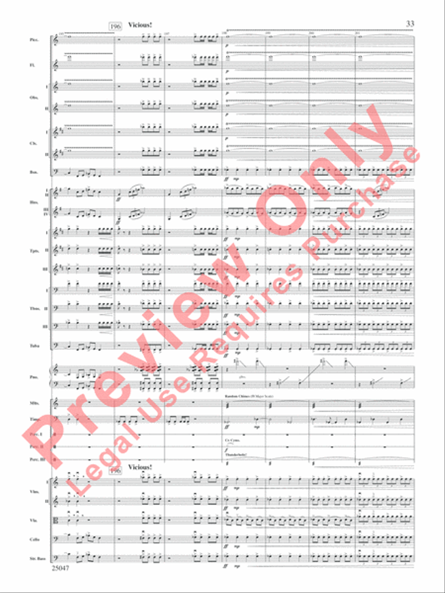 The Winds of Poseidon Full Orchestra scores gallery preview page 34
