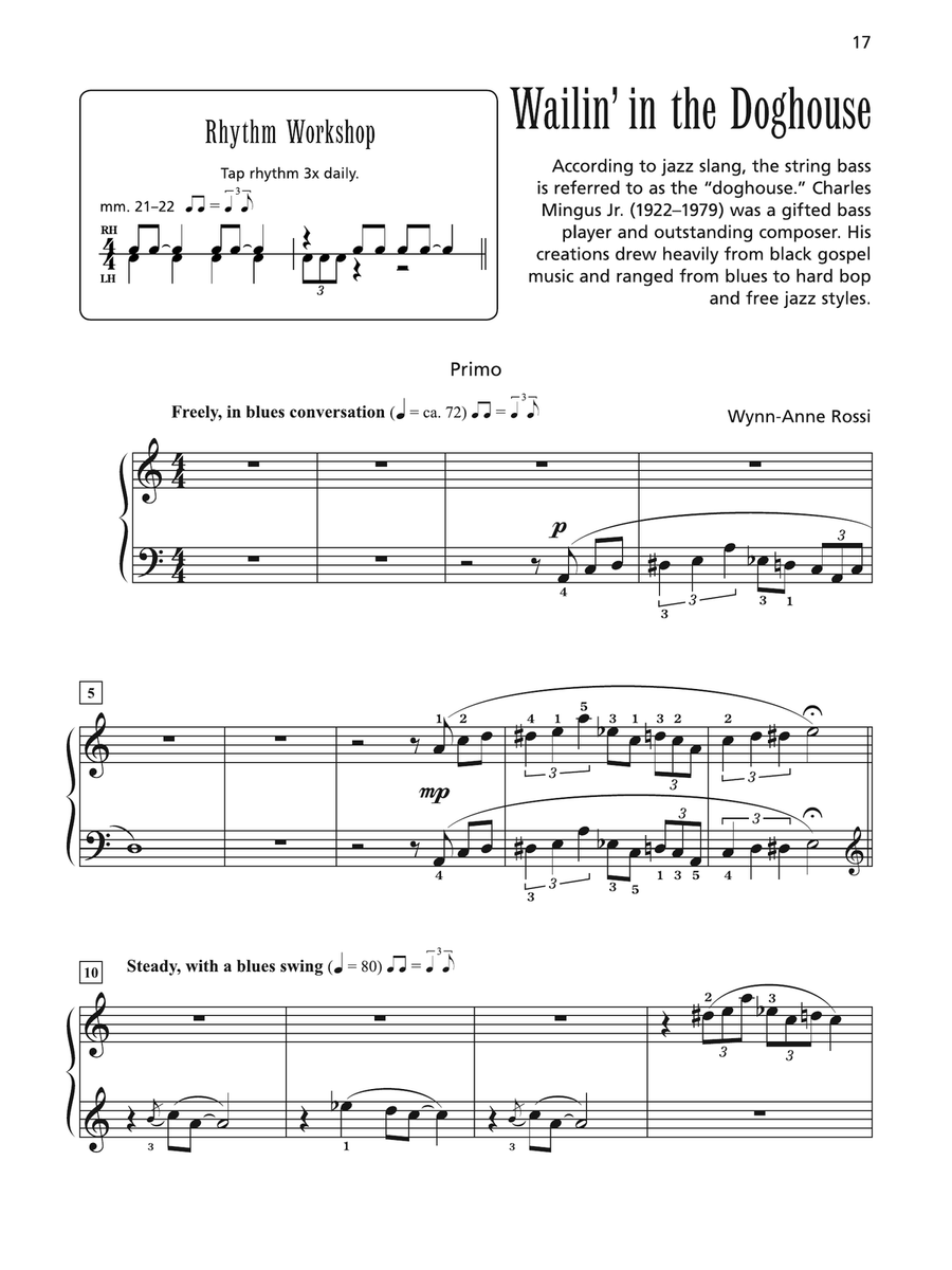 Wailin' in the Doghouse - Piano Duet (1 Piano, 4 Hands) 1 Piano, 4-Hands scores gallery preview page 2