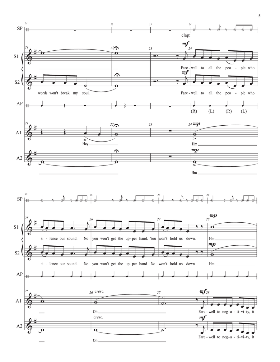 Farewell SSA scores gallery preview page 6