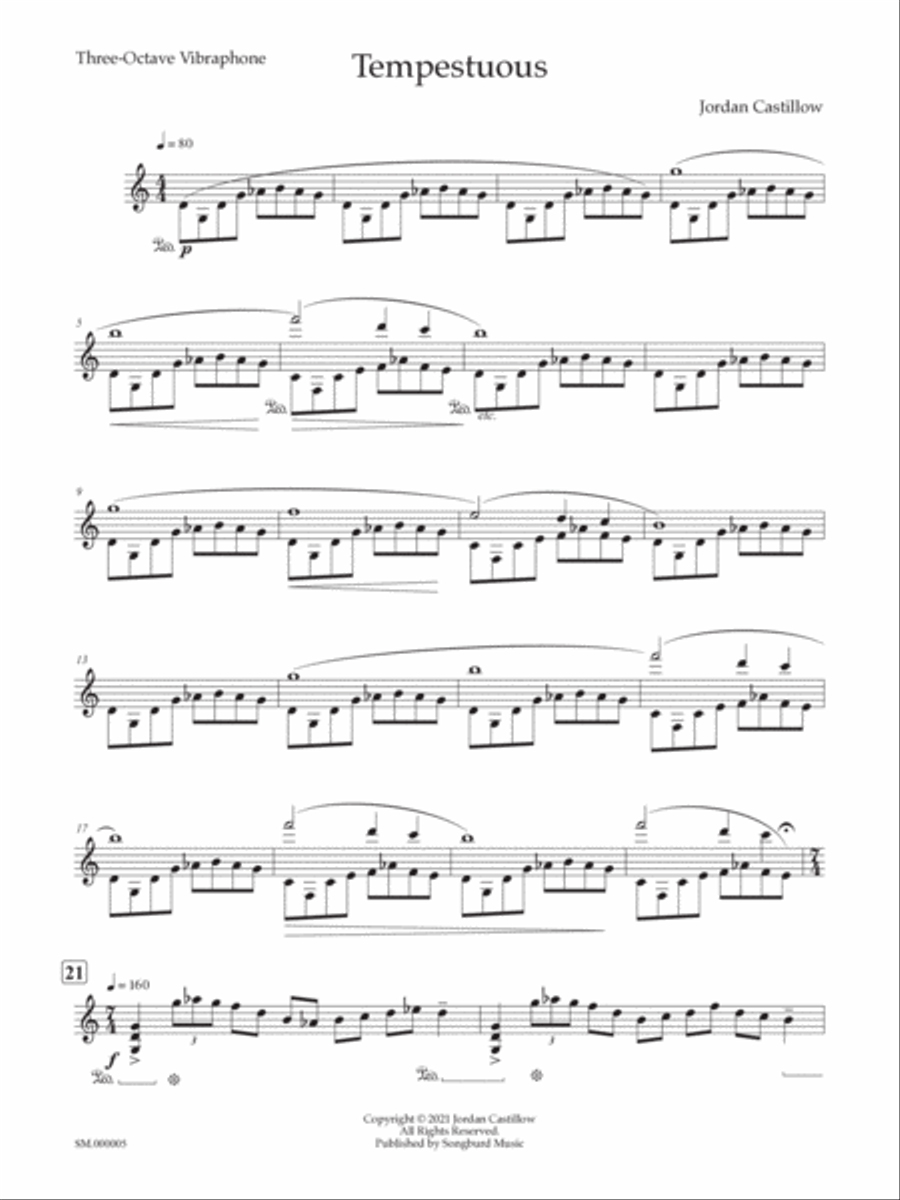Tempestuous Vibraphone scores gallery preview page 2