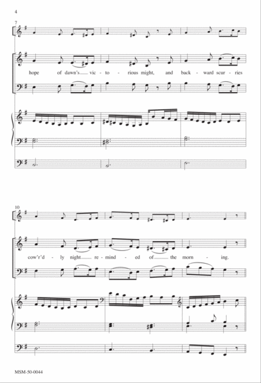A Flickering Candle An Advent Candlelighting Anthem 4-Part scores gallery preview page 3