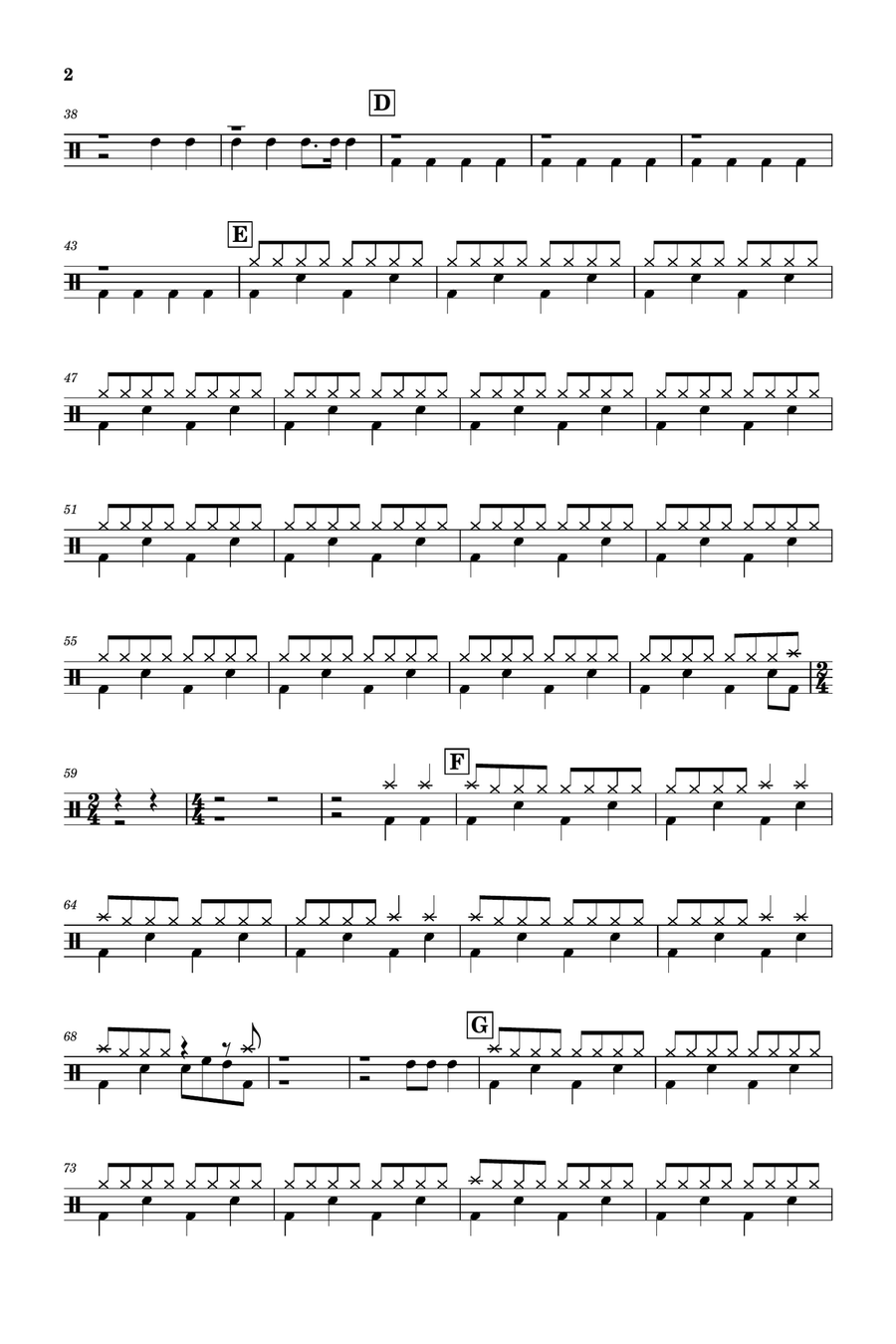 T.n.t. T.n.t. Drum Set scores gallery preview page 2