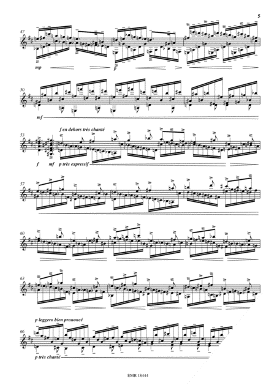 Etude Transcendante No. 7 Classical Guitar scores gallery preview page 5