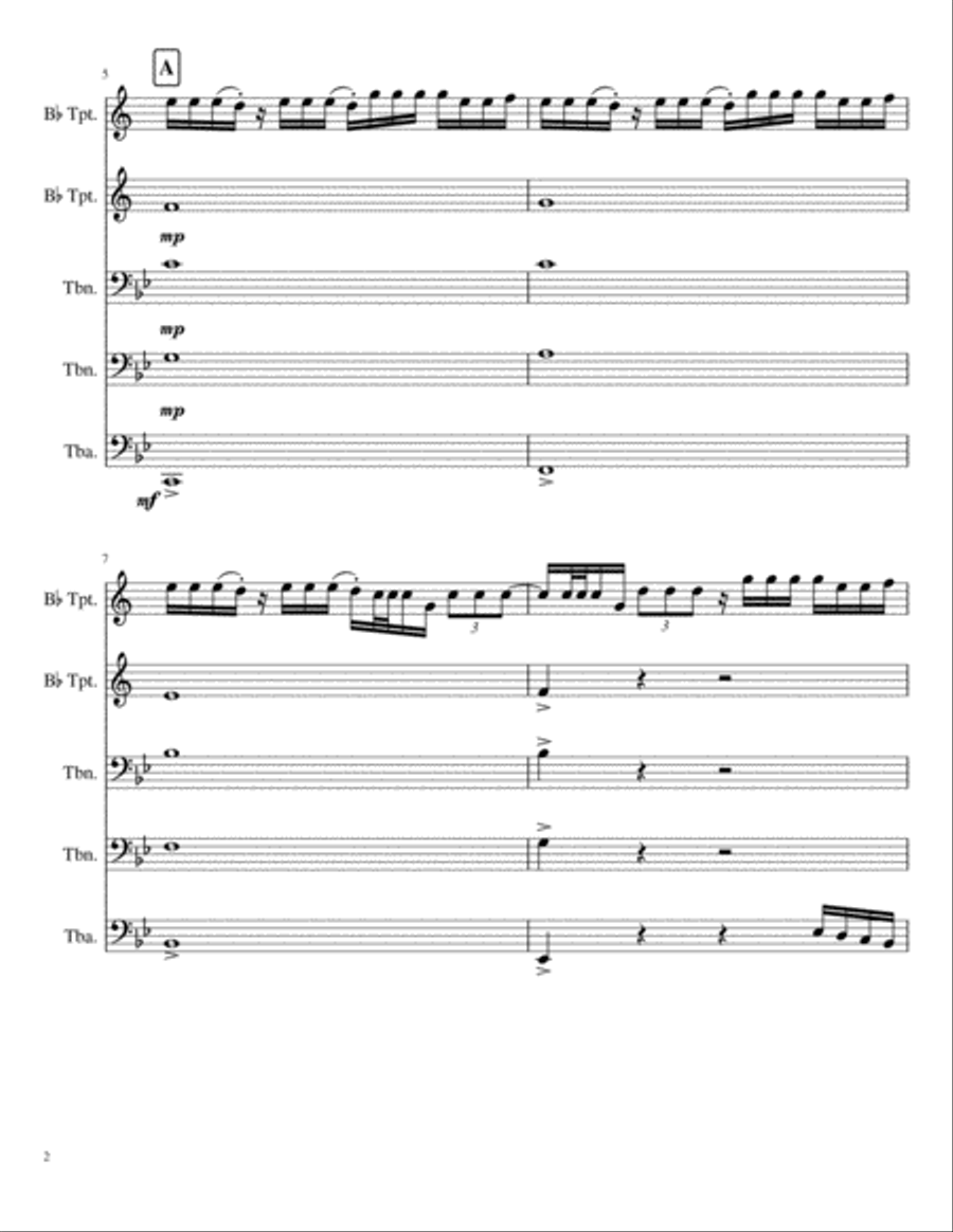 Better Now Brass Ensemble scores gallery preview page 2