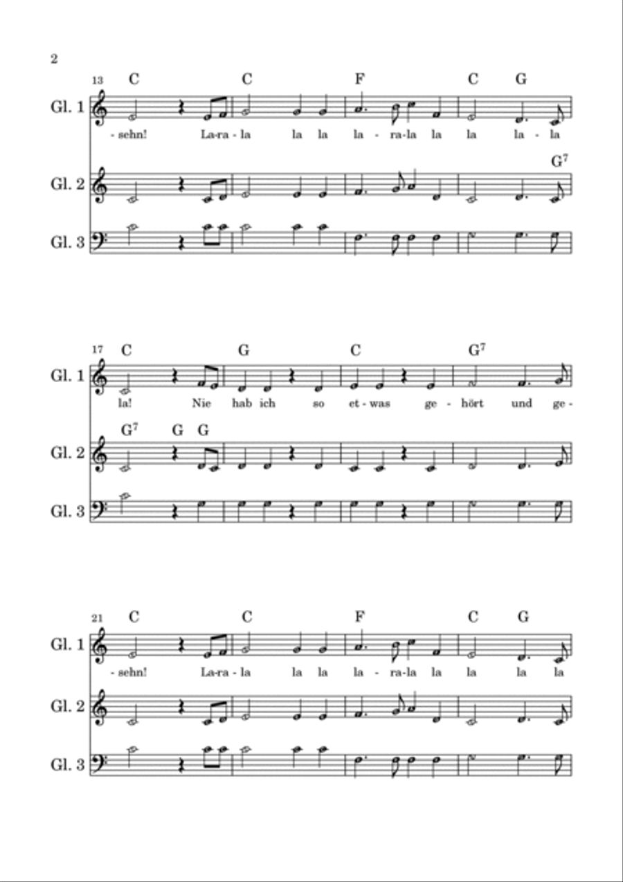 Das klinget so herrlich from „The magic flute“ Glockenspiel scores gallery preview page 2