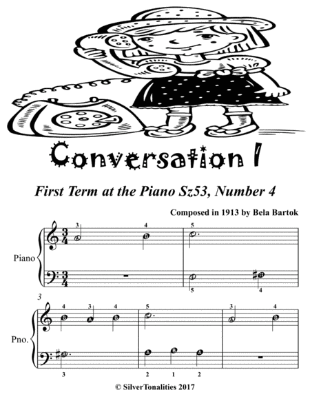 Conversation 1 First Term at the Piano Sz53 Number 4 Easiest Piano