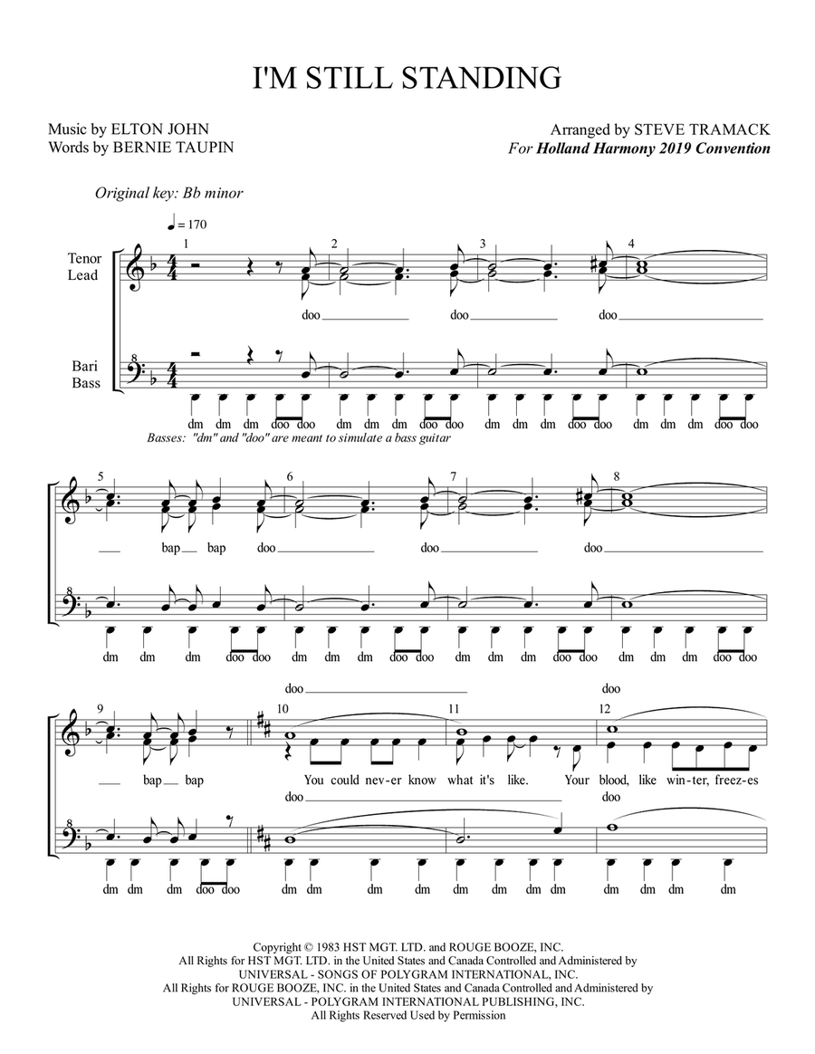 I'm Still Standing SSAA scores gallery preview page 1