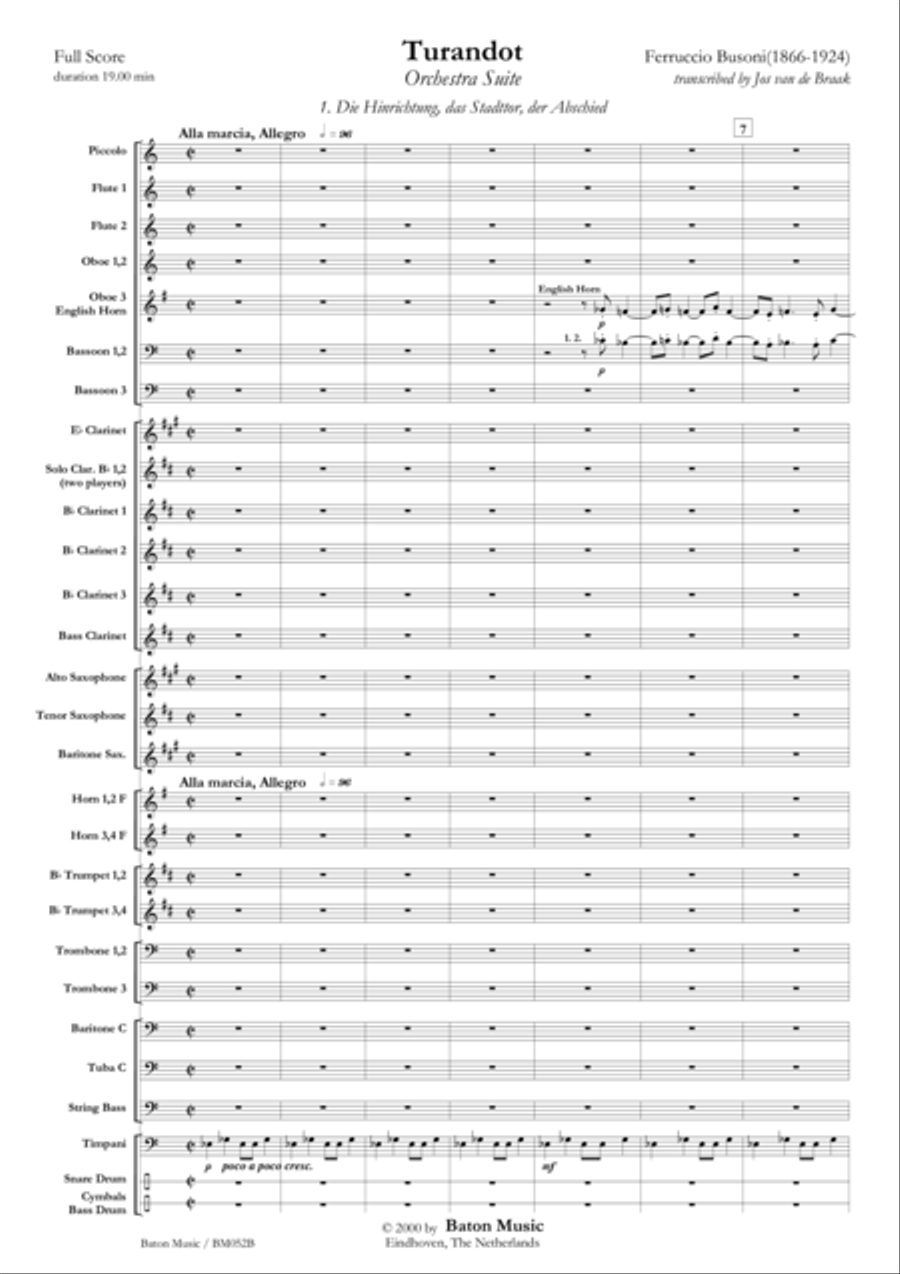 Turandot Suite Turandot Suite Concert Band scores gallery preview page 2