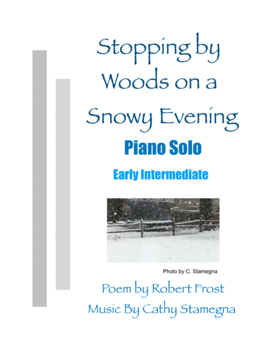 Stopping by Woods on a Snowy Evening (Early Intermediate Piano Solo) image number null