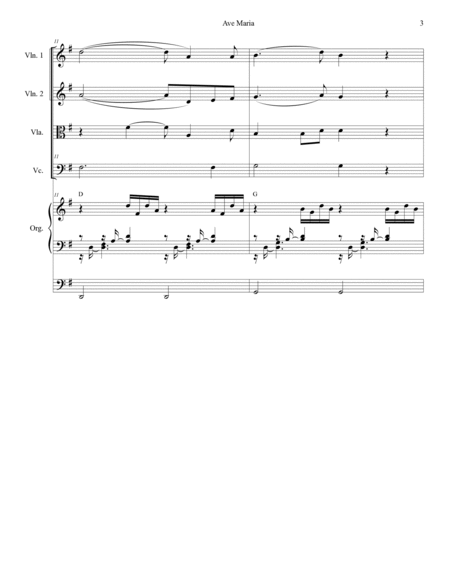 Ave Maria (String Quartet - Organ Accompaniment) image number null