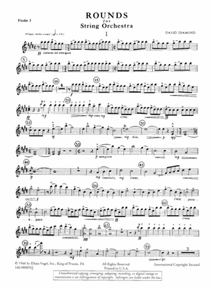 Book cover for Rounds (violin 1 part)