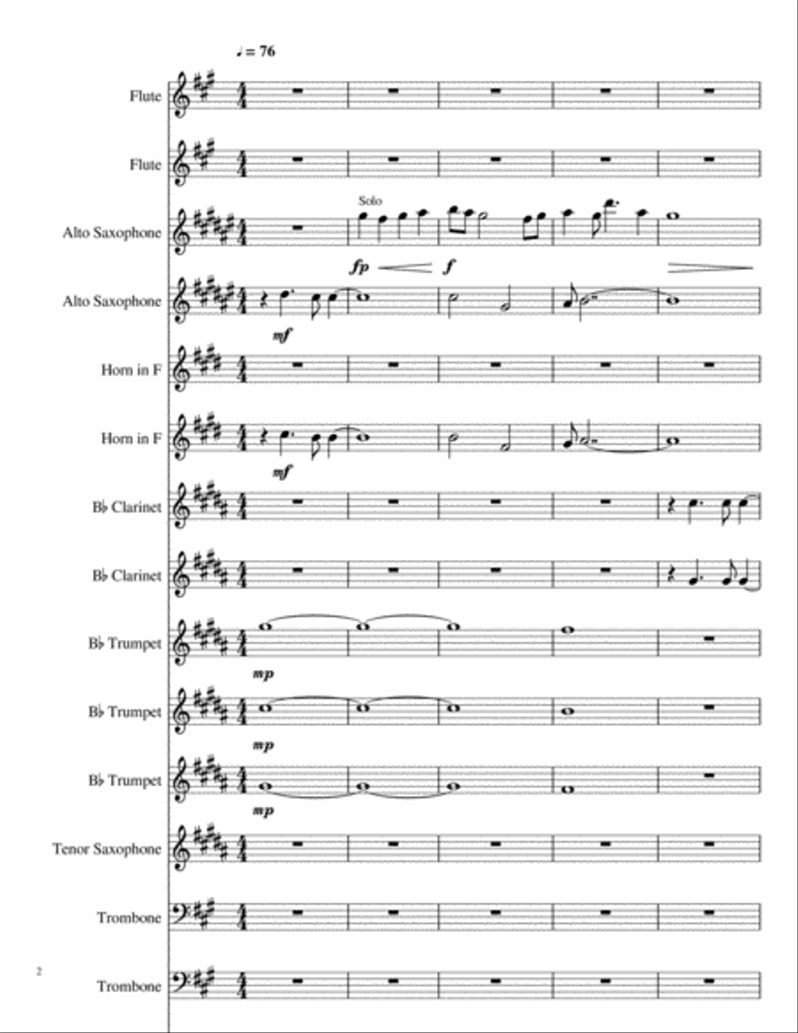 Hysteria Concert Band scores gallery preview page 2