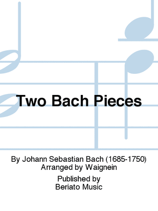 Book cover for Two Bach Pieces