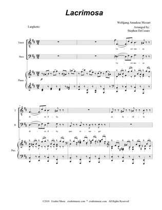 Lacrimosa (2-part choir - (TB)