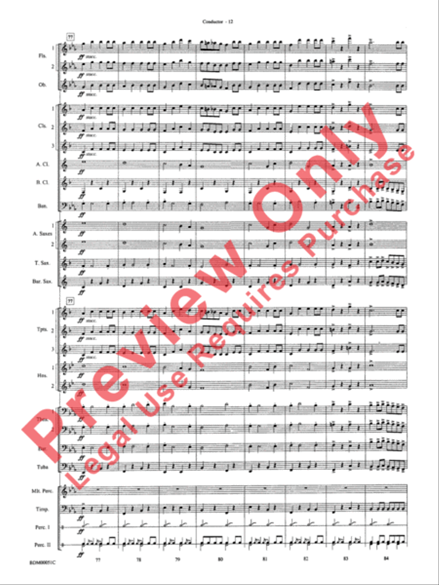Parade of the Wooden Soldiers Concert Band scores gallery preview page 14