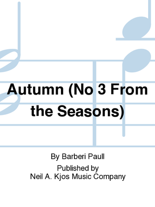 Book cover for Autumn (no 3 From the Seasons)