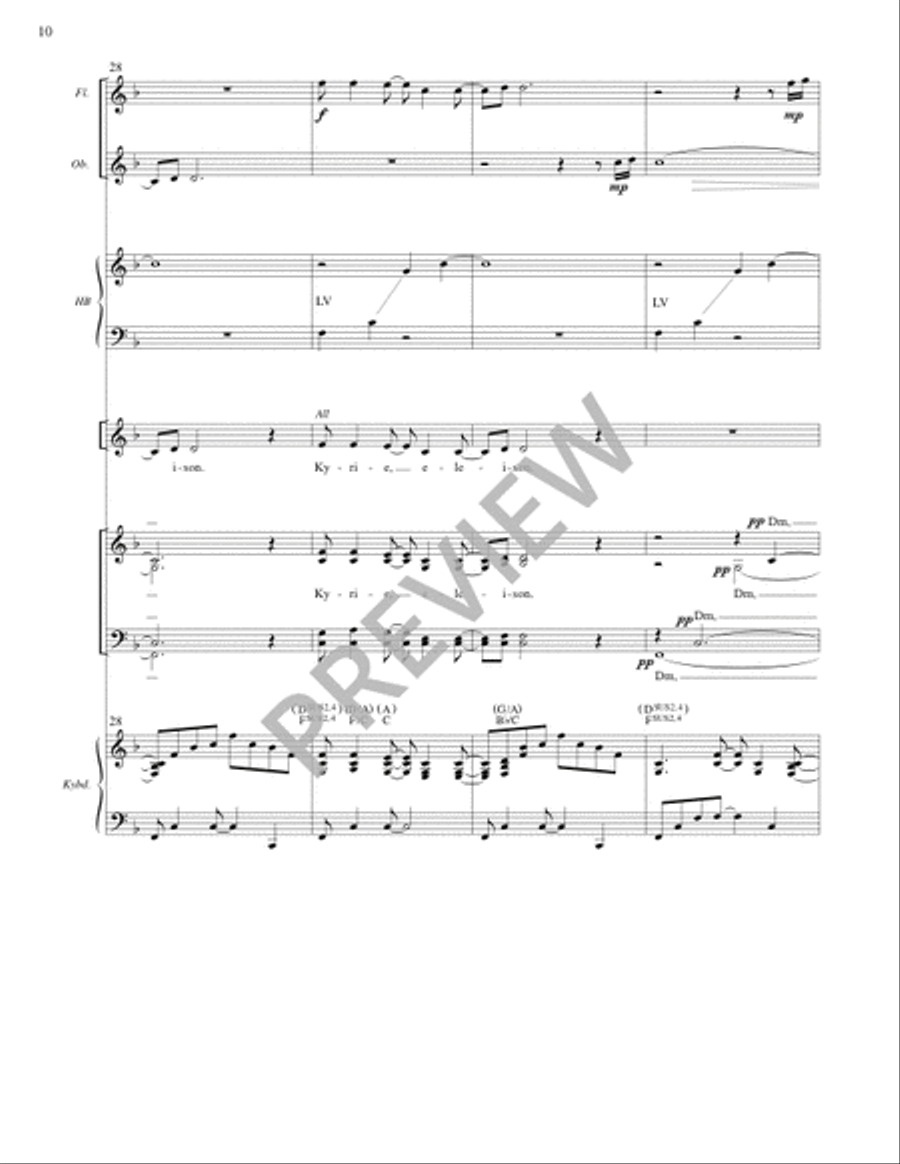 Mass of Plenty (Full Score) 4-Part scores gallery preview page 11