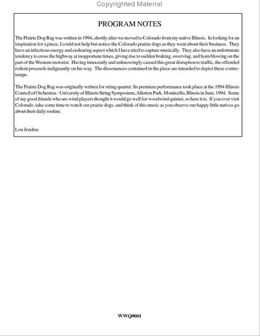The Prarie Dog Rag Woodwind Quintet scores gallery preview page 3